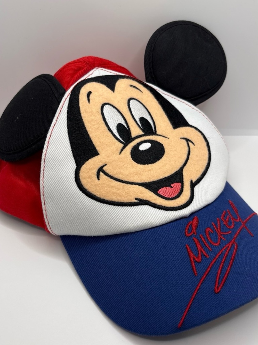 Vintage Mickey Mouse face ears hat cap Disney parks 90s excellent size infant